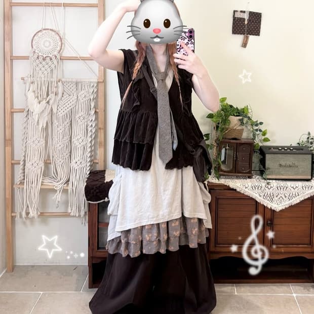 코코모리 빈티지 브라운 모리걸 코디세트🧸🤎