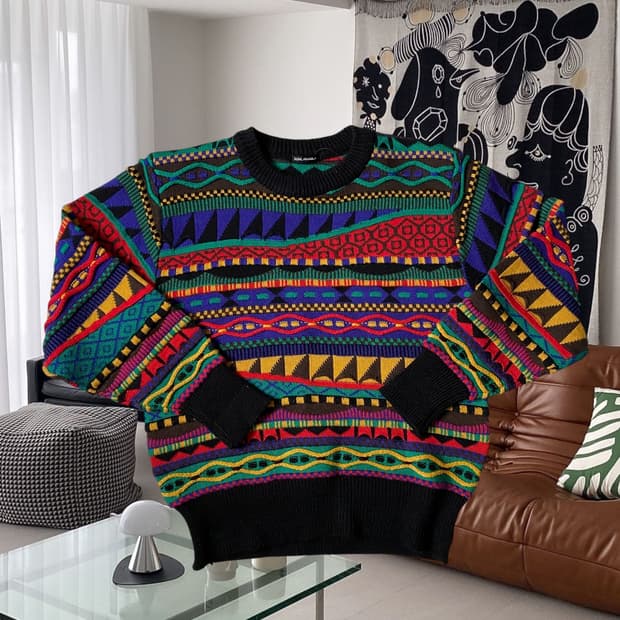 빈티지 패턴 니트 (Woman L) AB1263