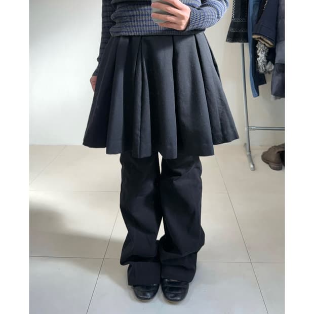 빈티지 울 스커트