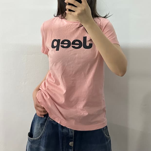 (S) Jeep 지프 반팔티 핑크
