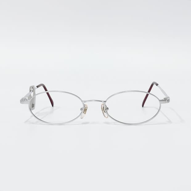 TOP 매트 실버 오벌 메탈 데드스탁 빈티지안경