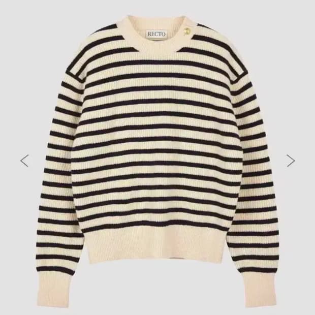 렉토 23fw 스트라이프 니트