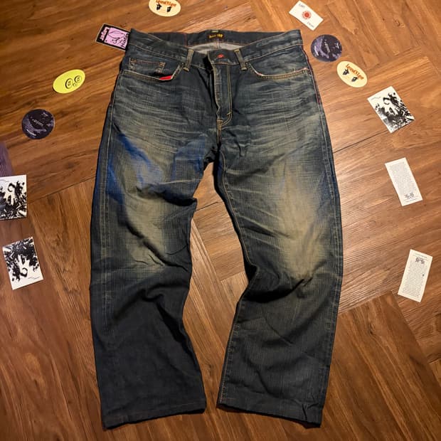 Edwin Japan Blue trip denim pants 36