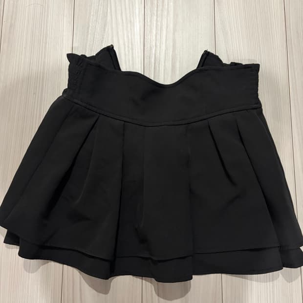 미셸마카롱 스커트 블랙 s