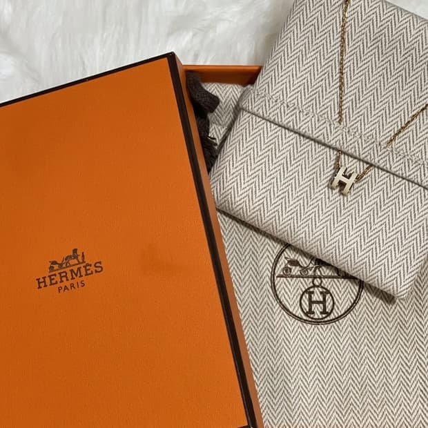 에르메스 미니 팝아슈 펜던트 로즈 골드