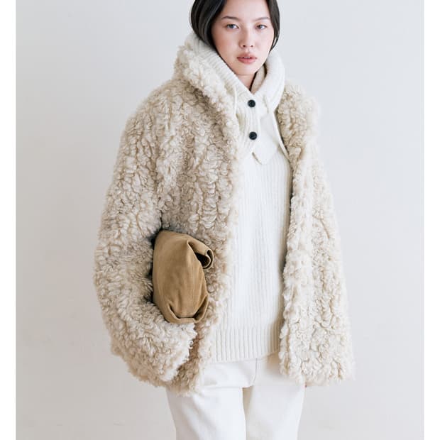 [정가 21만원 새상품] notia 노티아 퍼자켓 / 양털자켓