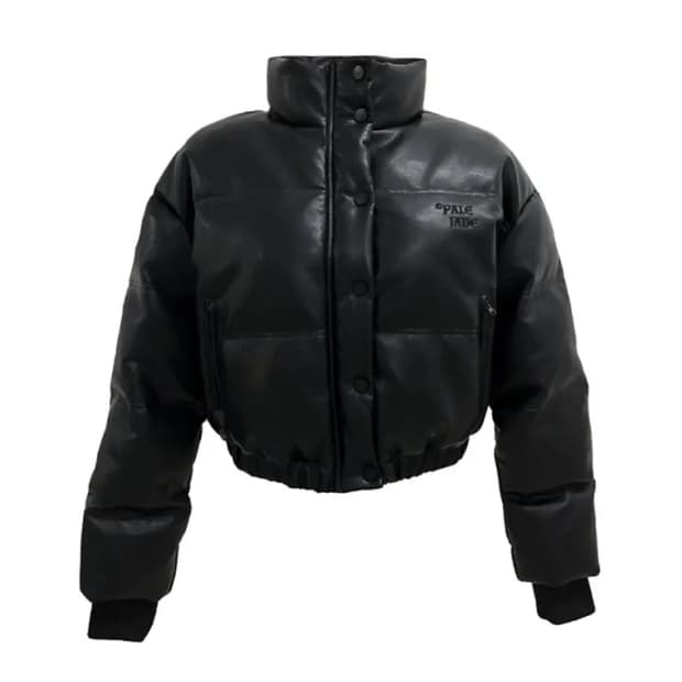 페일제이드 레더 숏패딩