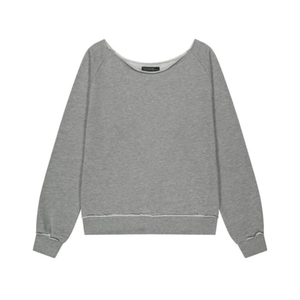 038 OFF-SHOULDER SWEATSHIRT M