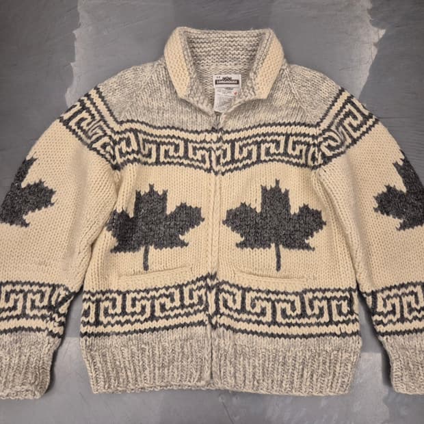 90s LONG HOUSE 헤비울 코위찬 짚업