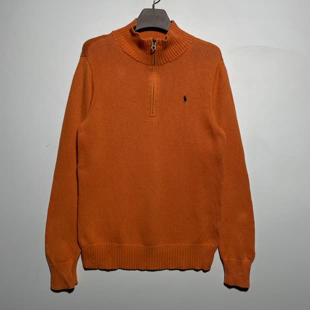 폴로 랄프로렌 반집업 니트