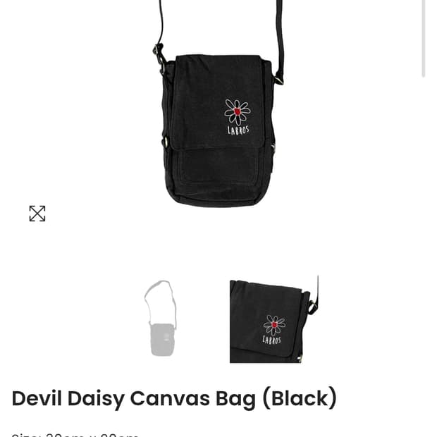 라브로스 데빌진 캔버스백 