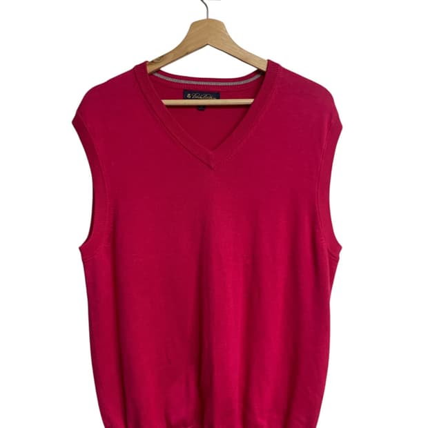 브룩스브라더스 수피마 코튼 니트 조끼 M