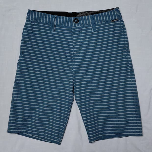 [26/12Y] VOLCOM 주니어 스트라이프 하이브리드 쇼츠