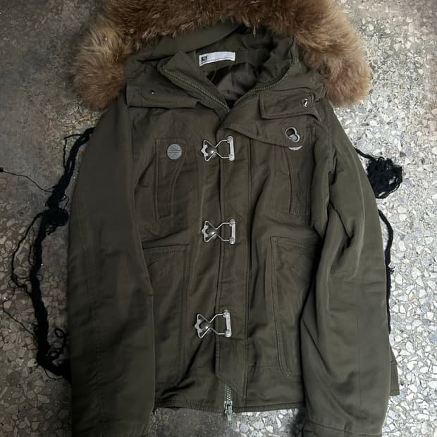 **archive** 2000s SLY racoon fur jacket