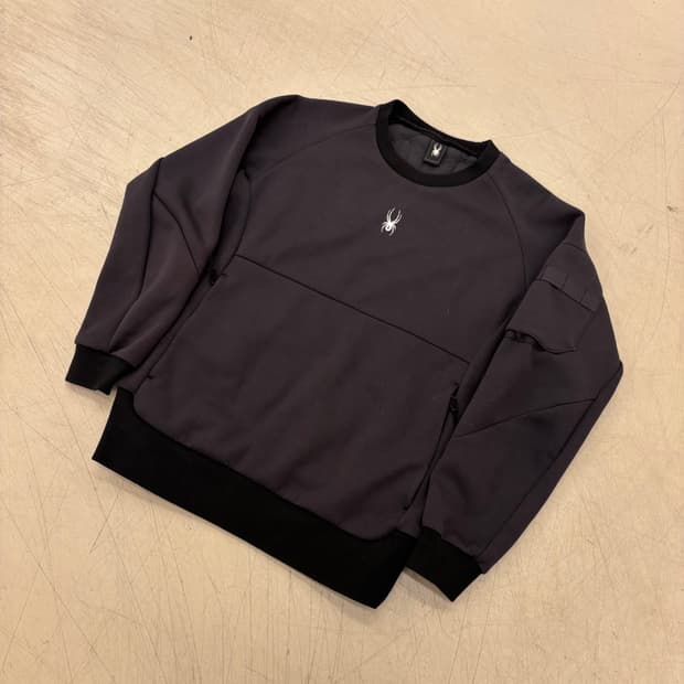 스파이더 센터로고 에어로로프트 맨투맨