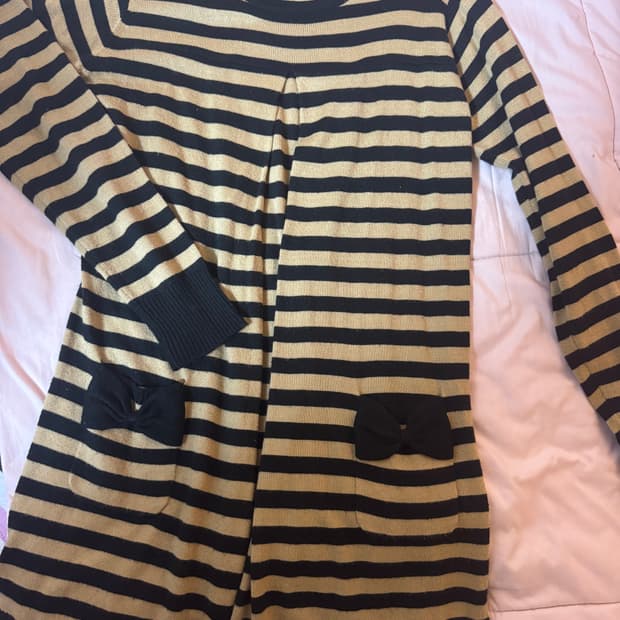 일본빈티지 꿀벌 라떼갸루 원피스