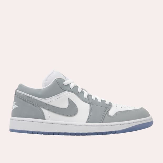 (W) Jordan 1 Low White Wolf Grey 225