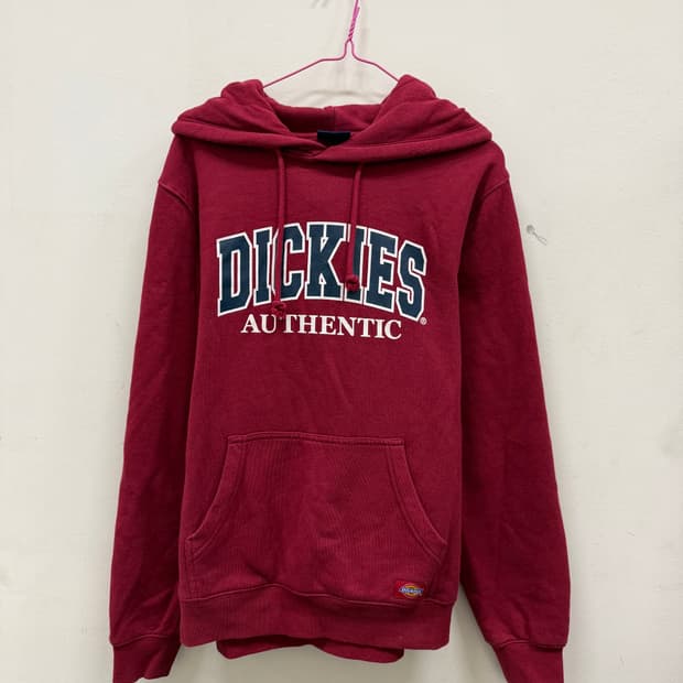 디키즈 버건디 후드티