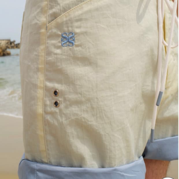 (오늘만급처)세터 투톤 스윔 쇼츠 아이보리S 새상품