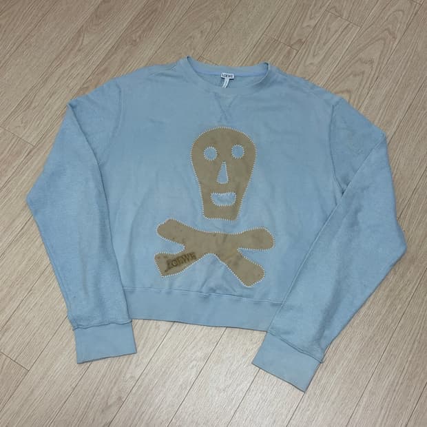 [XS, 100-105] 로에베 해골 오버핏 맨투맨