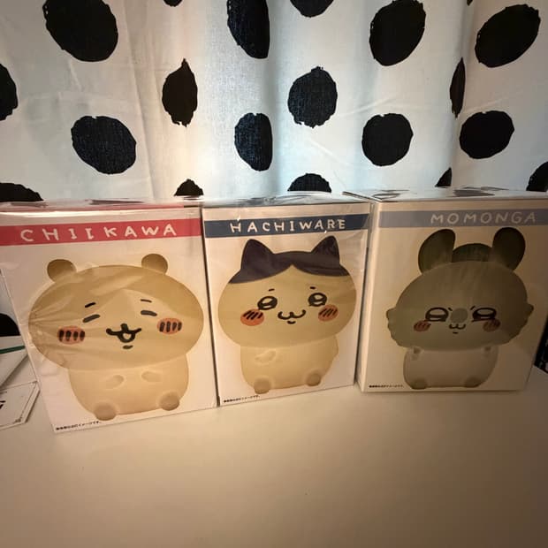 치이카와 무드등 3종 (치이카와, 하치와레, 모몽가)