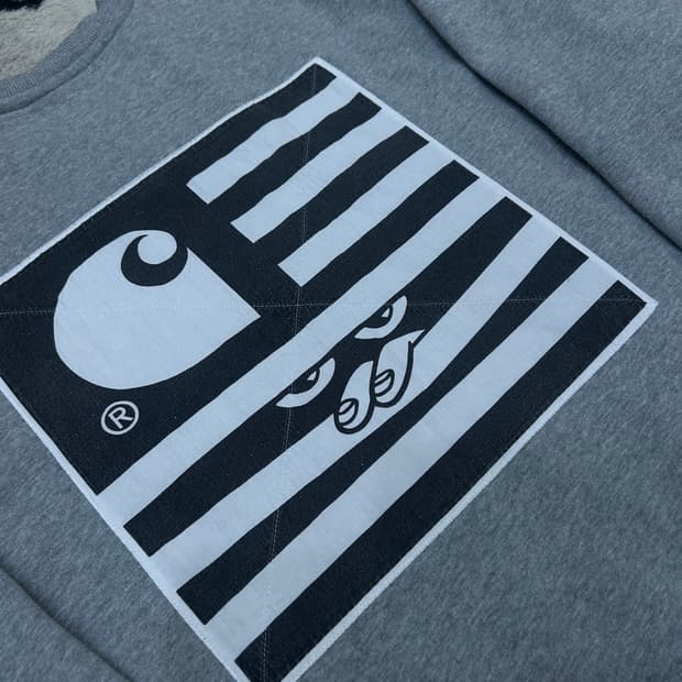 [L]칼하트Wip 인코그니토 오버핏 맨투맨/그레이/기모