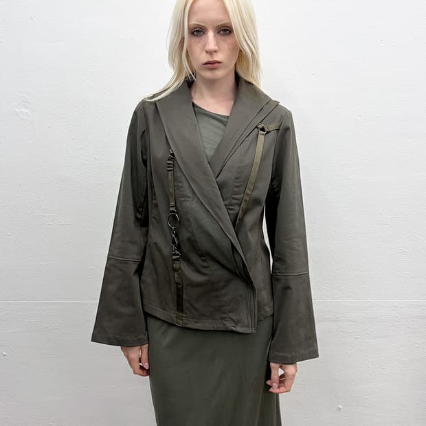 리츠코 시라하마 로프 디테일 랩 자켓