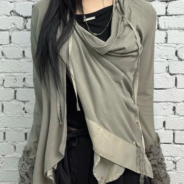 드레이프 가디건