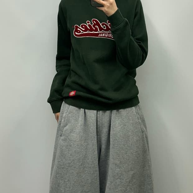 디키즈 y2k 와투케 그린 맨투맨