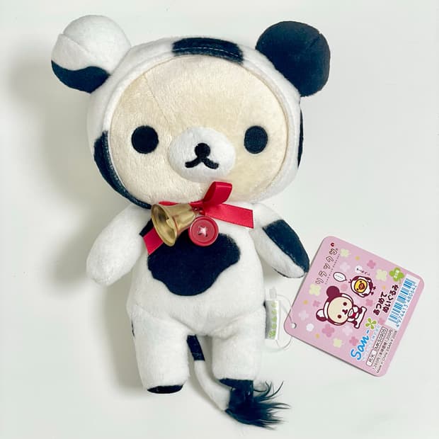 산엑스 리락쿠마 코리락쿠마 젖소 고전 인형 판매합니다!