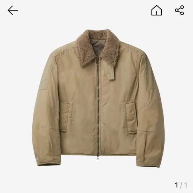 쿠어 왁스드 코튼 워싱 데크 봄버 샌드 베이지