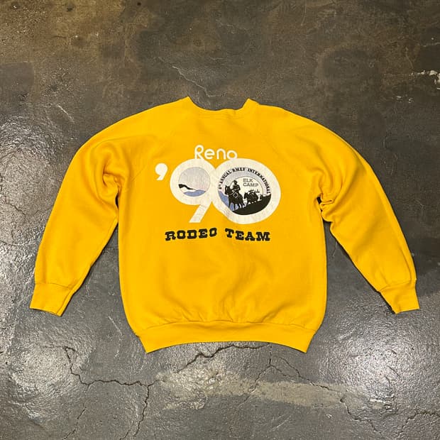 90s 50/50 made in USA 프룻오브더룸 로데오 스웻셔츠 L