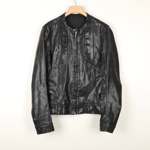 48 / Rick Owens 릭오웬스 아카이브 레더 자켓