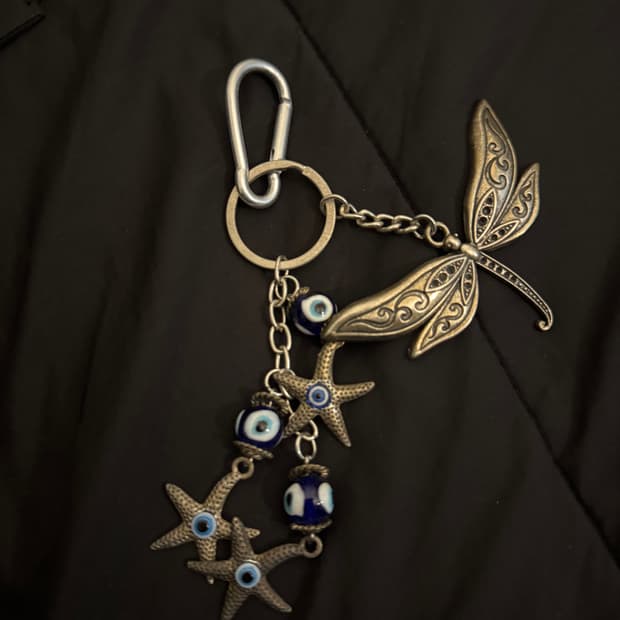 무료증정 빈티지 이블아이 키링