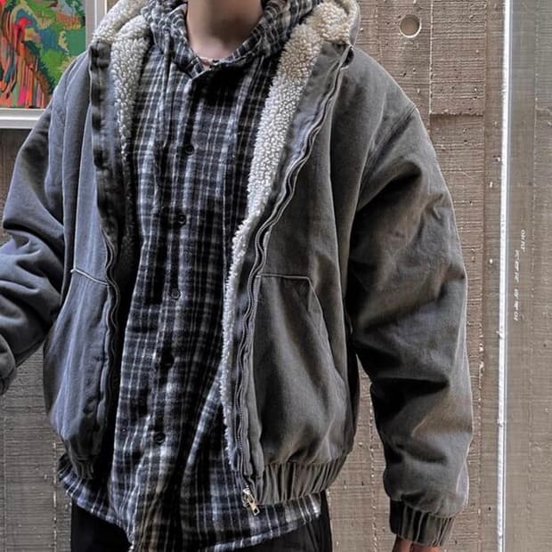 디서먼트 웨스턴 피그먼트 양털 워크집업