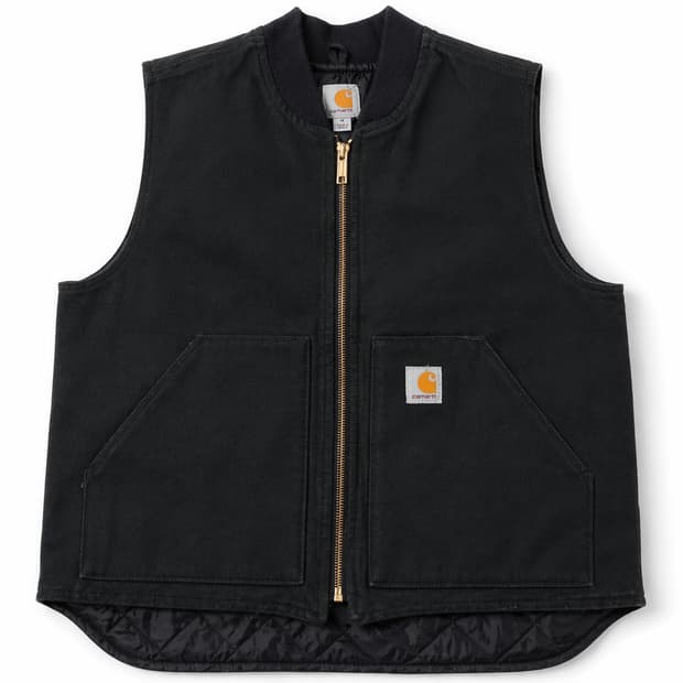 칼하트 덕 베스트 블랙 M / 퀼팅 라이닝 / OG 워크웨어 / 상태 양
