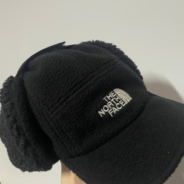 노스페이스 플리스 이어머프 캡 EX 블랙 군밤 모자 털모자