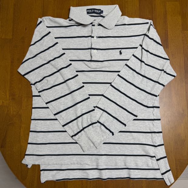 [100] 폴로 골프 스트라이프 긴팔 PK티