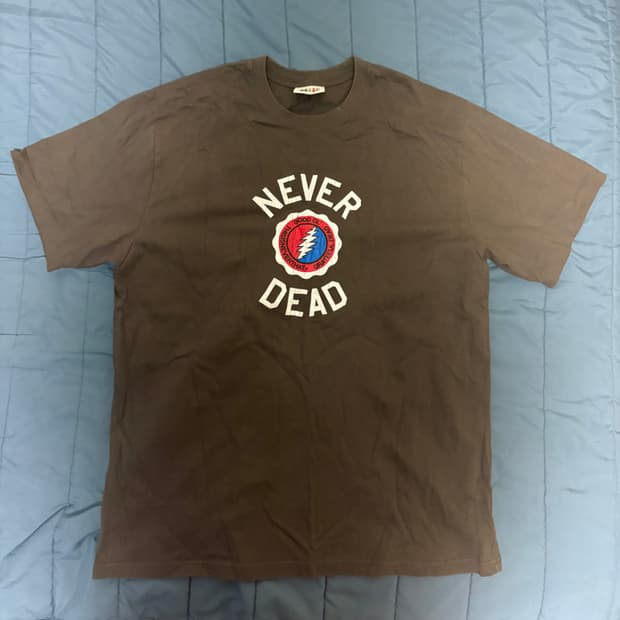 L)디스이즈네버댓 그레이트풀 데드 네버 반팔 브라운