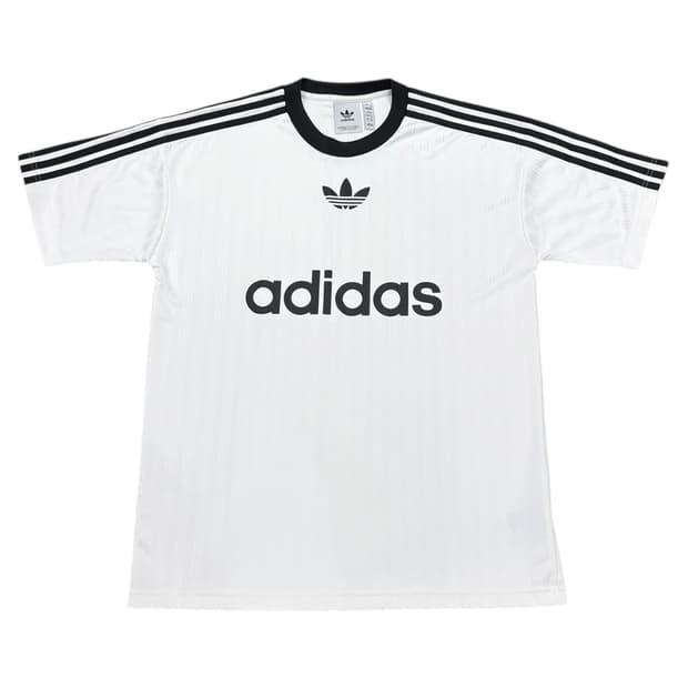 아디다스 아디컬러 스트라이프 풋볼 저지 반팔 화이트 S