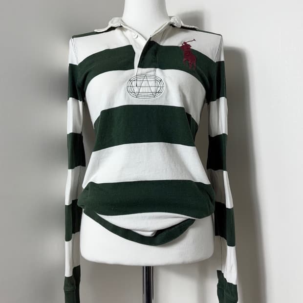 폴로 랄프로렌 빅포니 3 그린 카라 롱슬리브