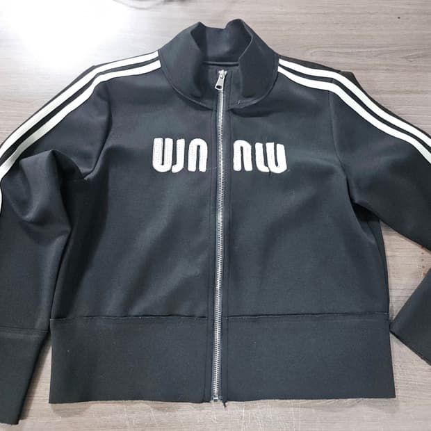 블랙 트랙 집업 자켓 M