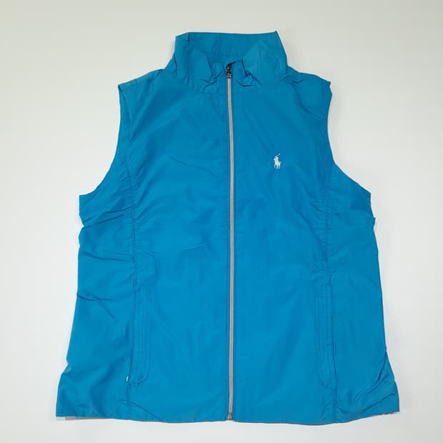 CL915 M 폴로 00s 스카이블루 집업 조끼 베스트