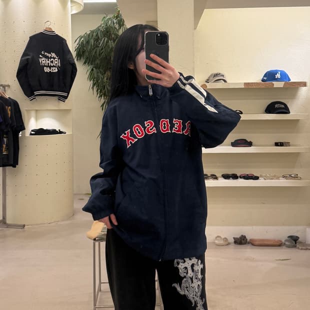 나이키 레드삭스 로고 집업 자켓 U214