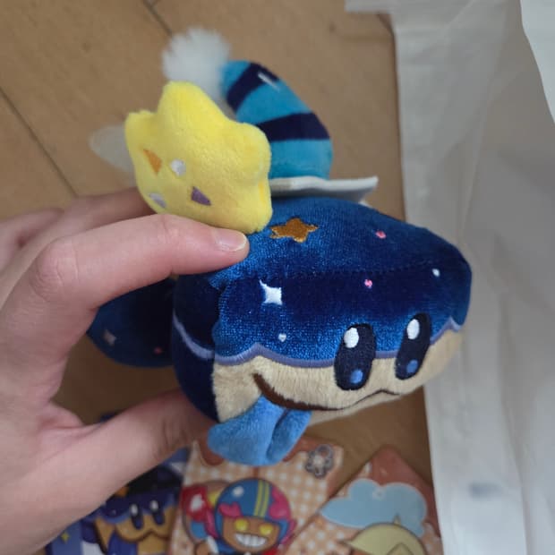 단순개봉현물)쿠키런킹덤 달빛술사 케이크들개 인형키링