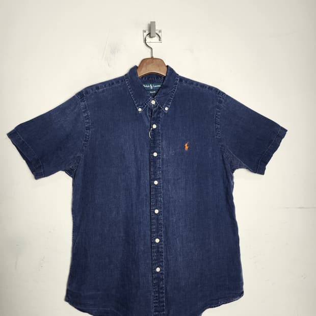 폴로 랄프로렌 리넨 반팔 셔츠