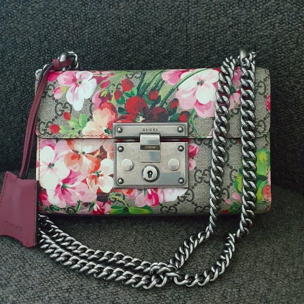 GUCCI GG 플라워블룸 PADLOCK SMALL