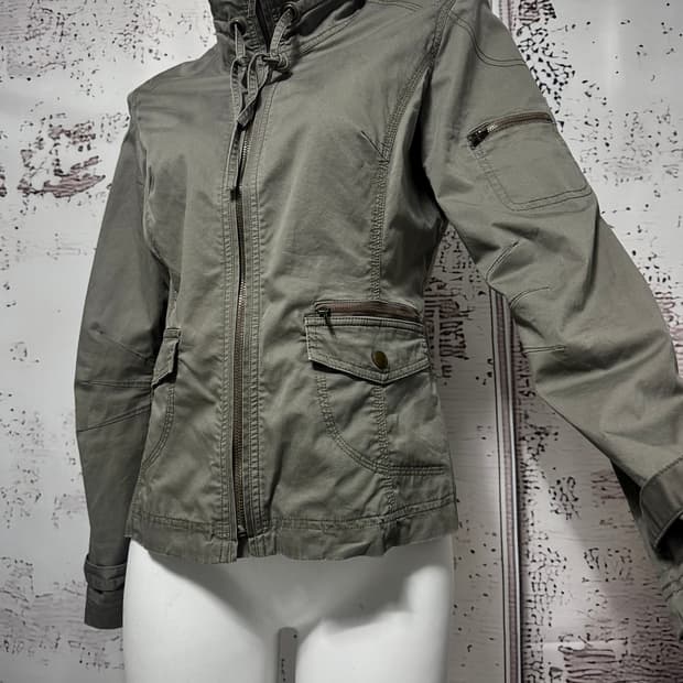 Khaki Cotton Field Jacket