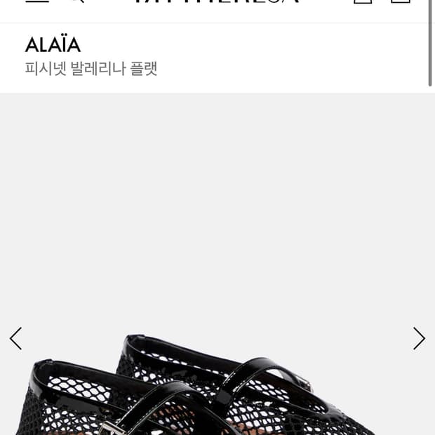 알라이아 피시넷 발레리나 플랫