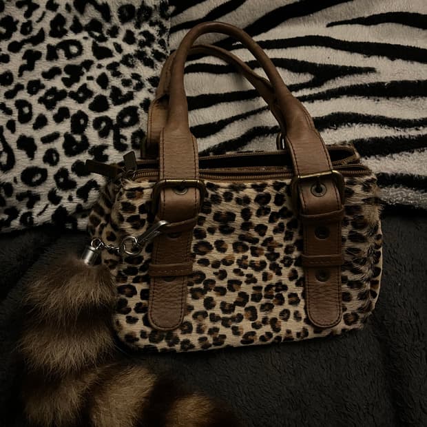 Gyaru leopard bag
